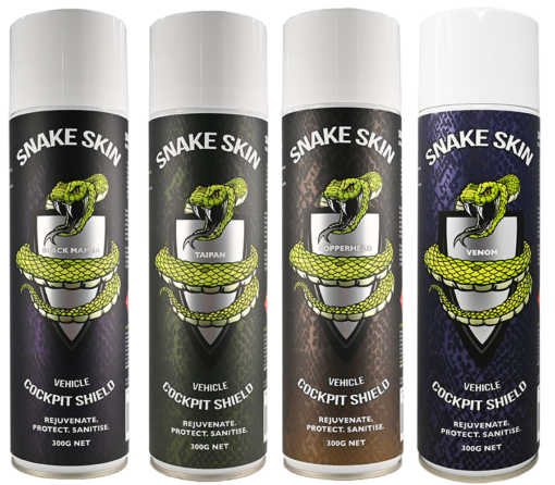 Snake Skin Vehicle Cockpit Shield Image