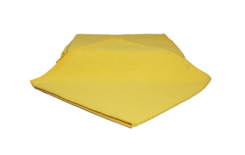 Yellow Microfibre Waffle Drying Towel - 10 Pack Image